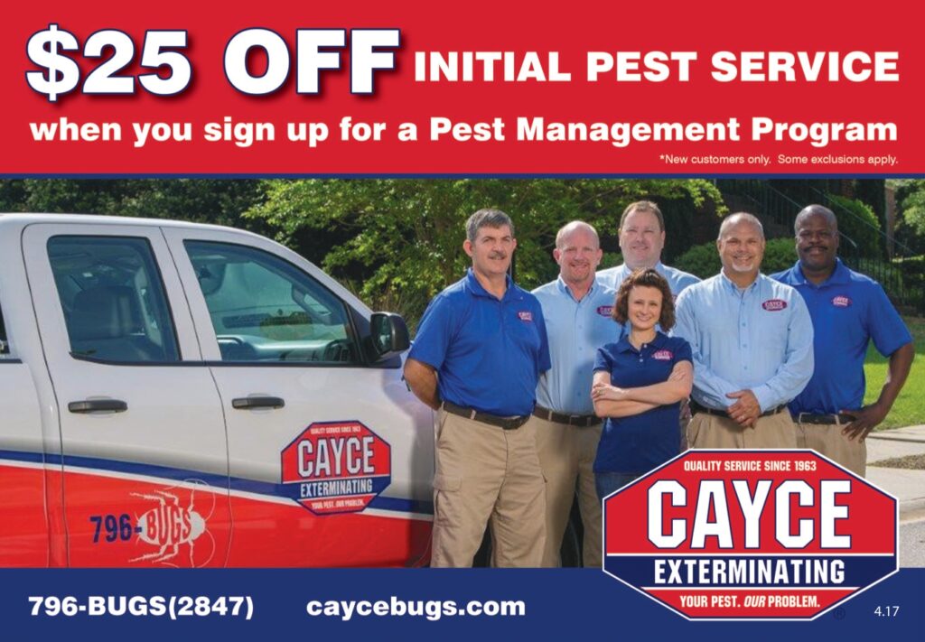 Online Coupons Cayce Exterminating Company